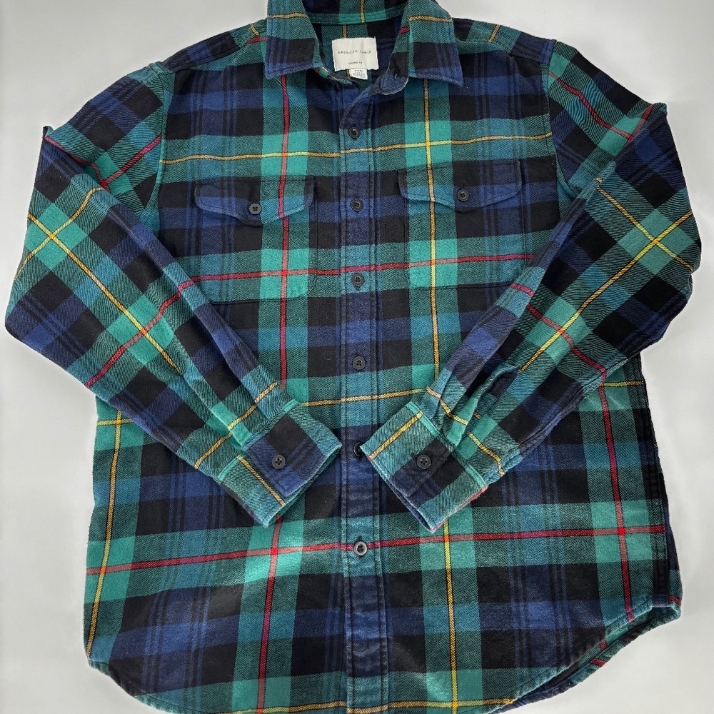 American Eagle Classic Fit Mens Long Sleeve Shirt Size Medium 053